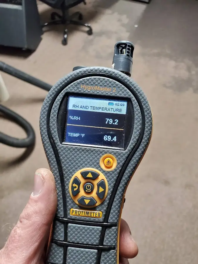 Moisture meter humidity assessment for Fire & Smoke Damage Restoration in McPherson